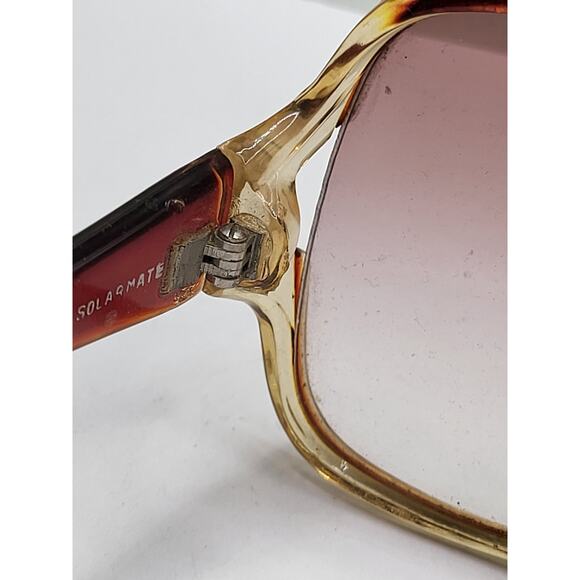 Vintage 70s Solarmate Sunglasses Oversized Butterfly Frame Gradient Lens - Picture 9 of 12